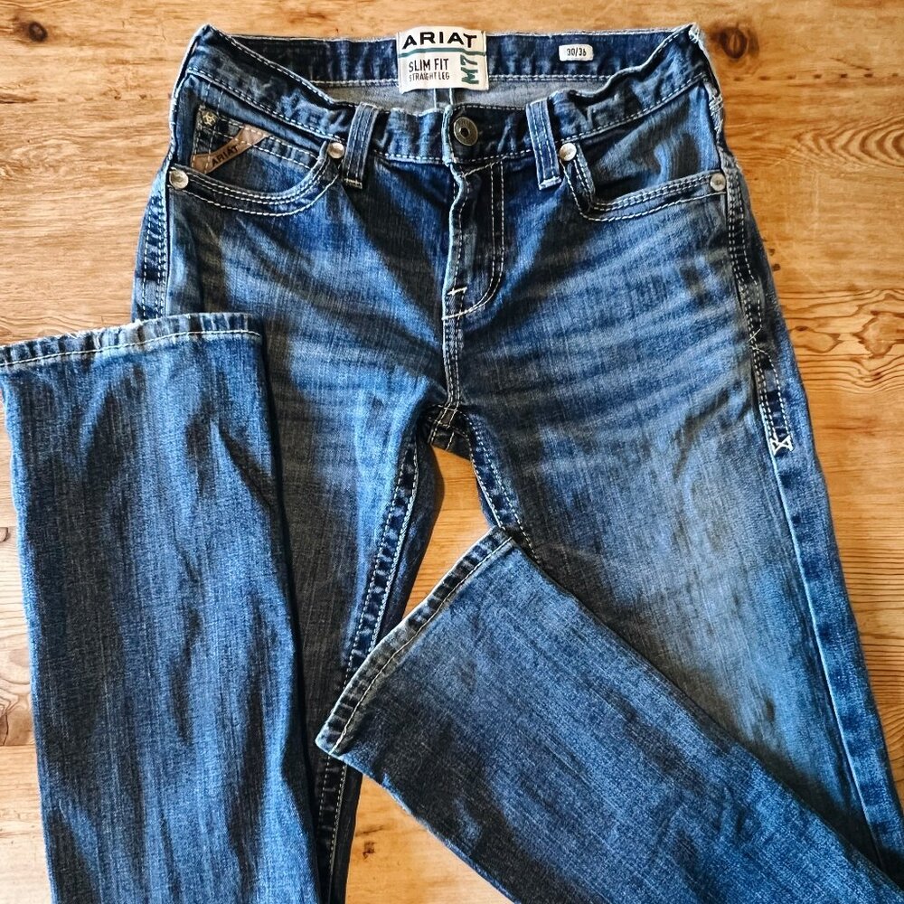 Ariat M7 Jeans Slim Fit Straight Leg Mens 30/36